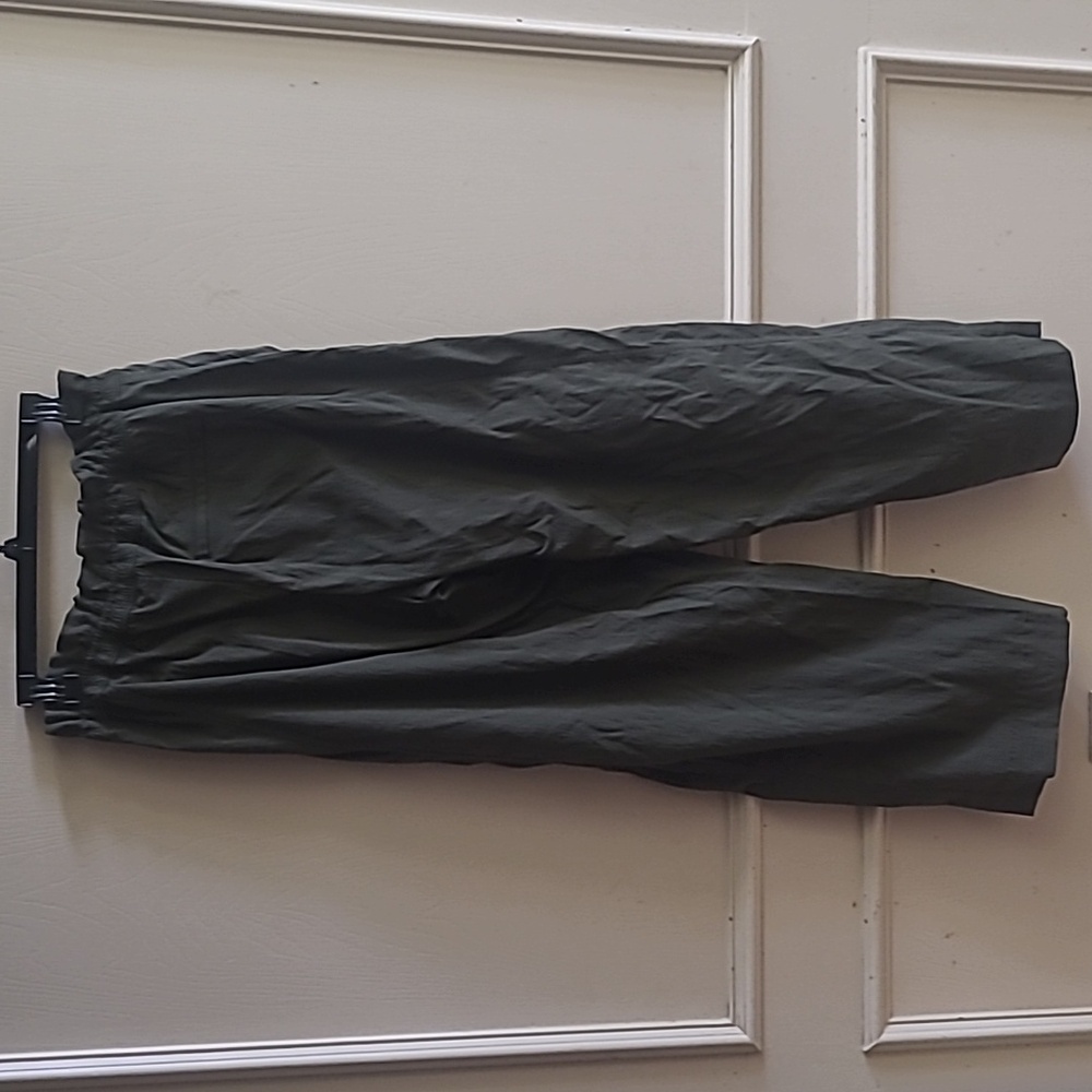 Athleta Trekkie High Rise Parachute Pant Aspen Olive Sz 14 - Picture 5 of 10